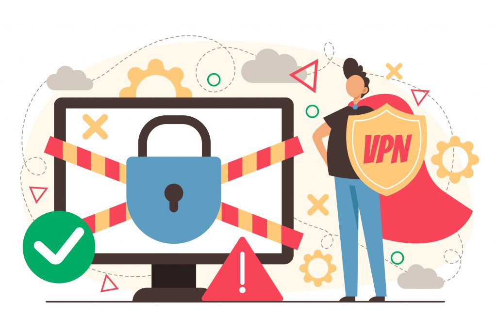 VPN protection concept