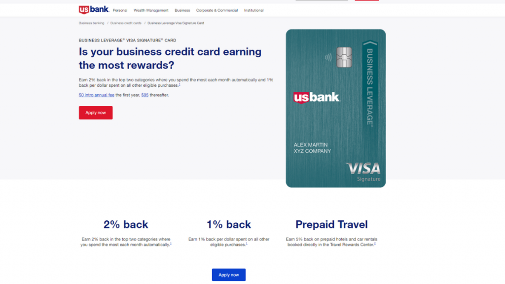 U.S. Bank Business Leverage® Visa Signature® Card